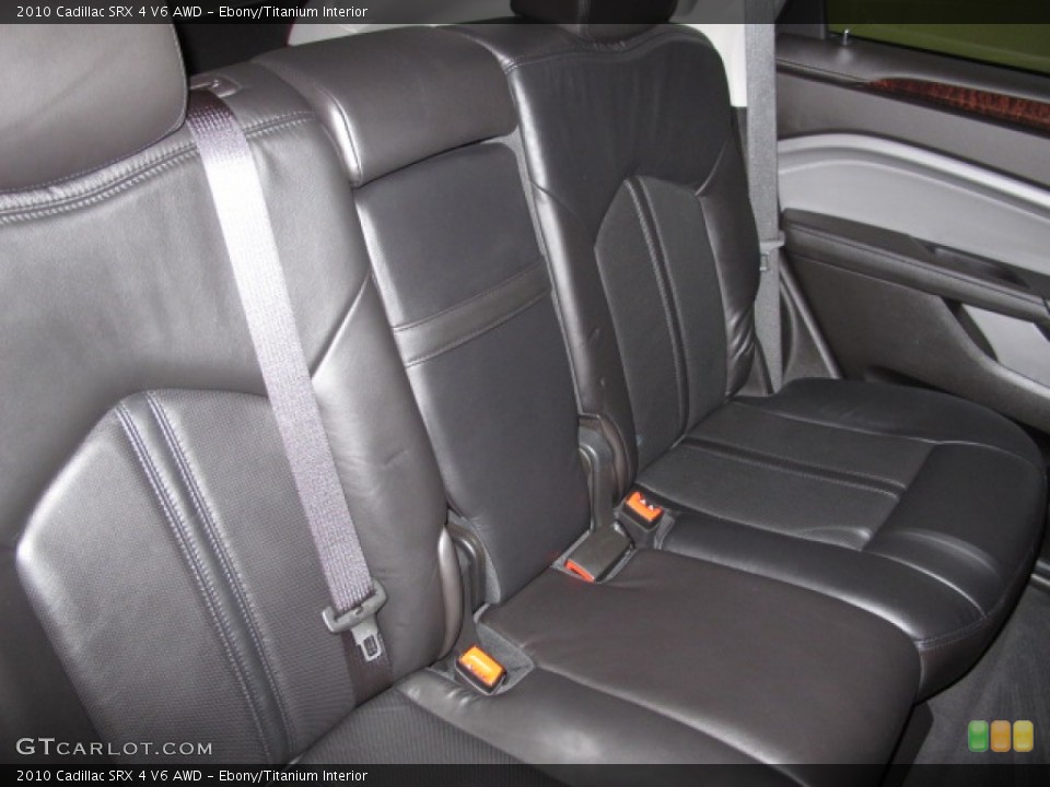 Ebony/Titanium Interior Rear Seat for the 2010 Cadillac SRX 4 V6 AWD #69937961