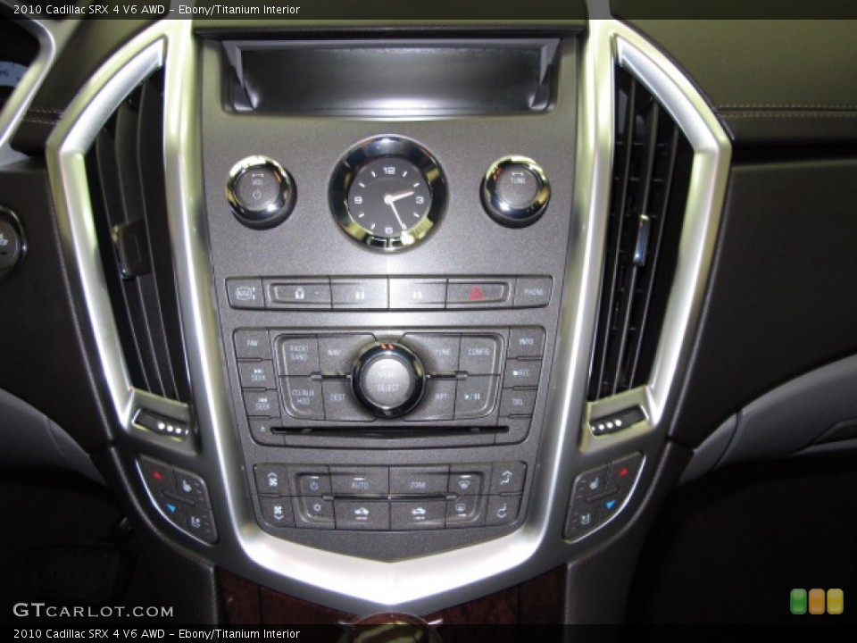 Ebony/Titanium Interior Controls for the 2010 Cadillac SRX 4 V6 AWD #69938027