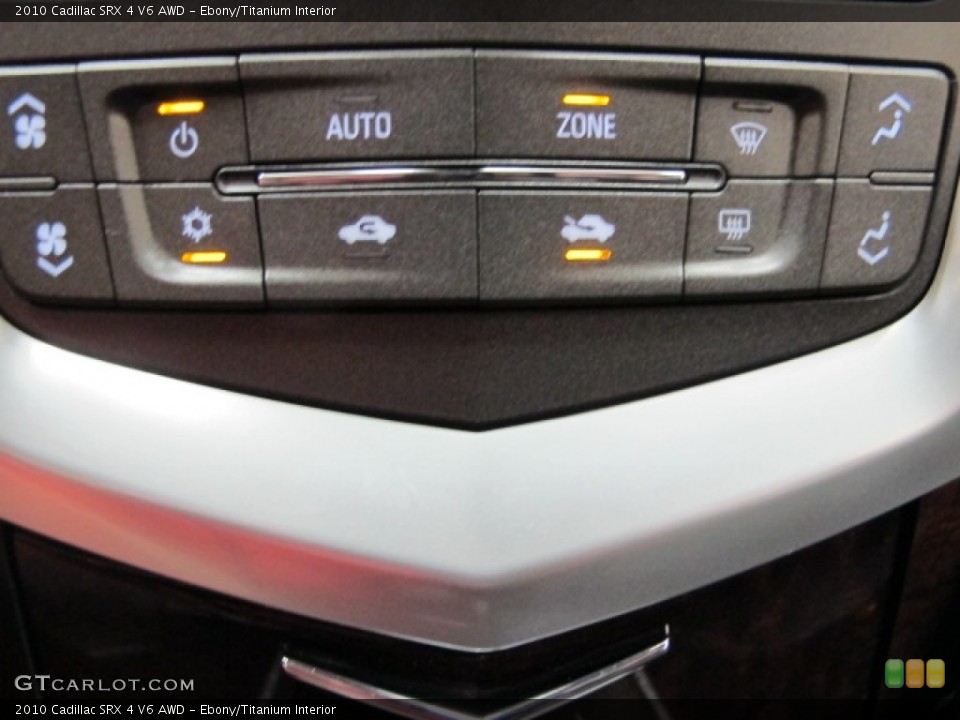 Ebony/Titanium Interior Controls for the 2010 Cadillac SRX 4 V6 AWD #69938060