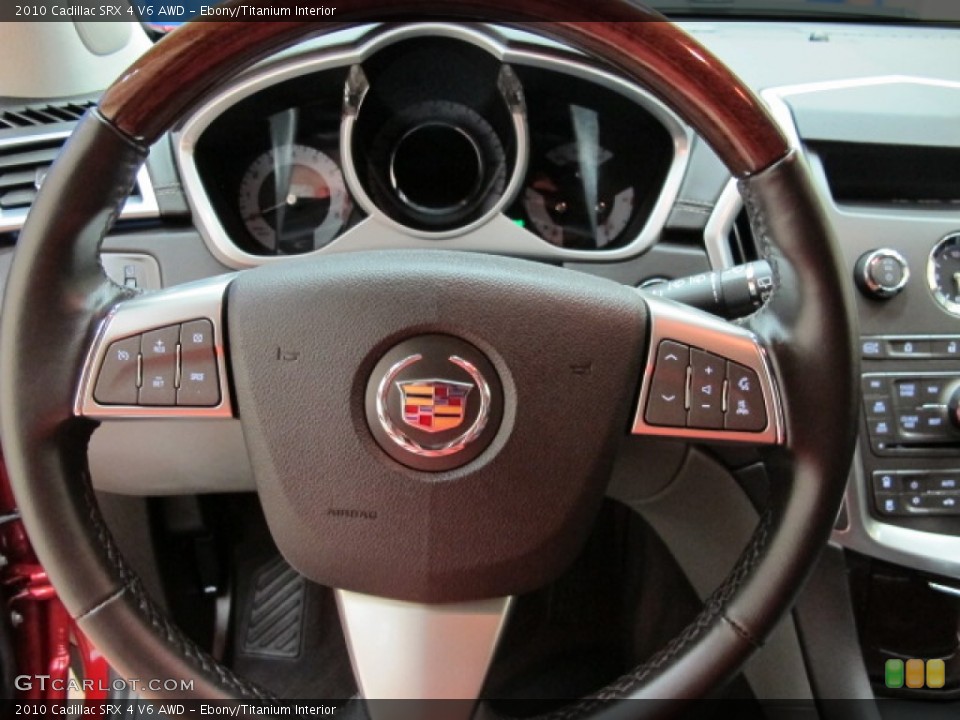 Ebony/Titanium Interior Steering Wheel for the 2010 Cadillac SRX 4 V6 AWD #69938129