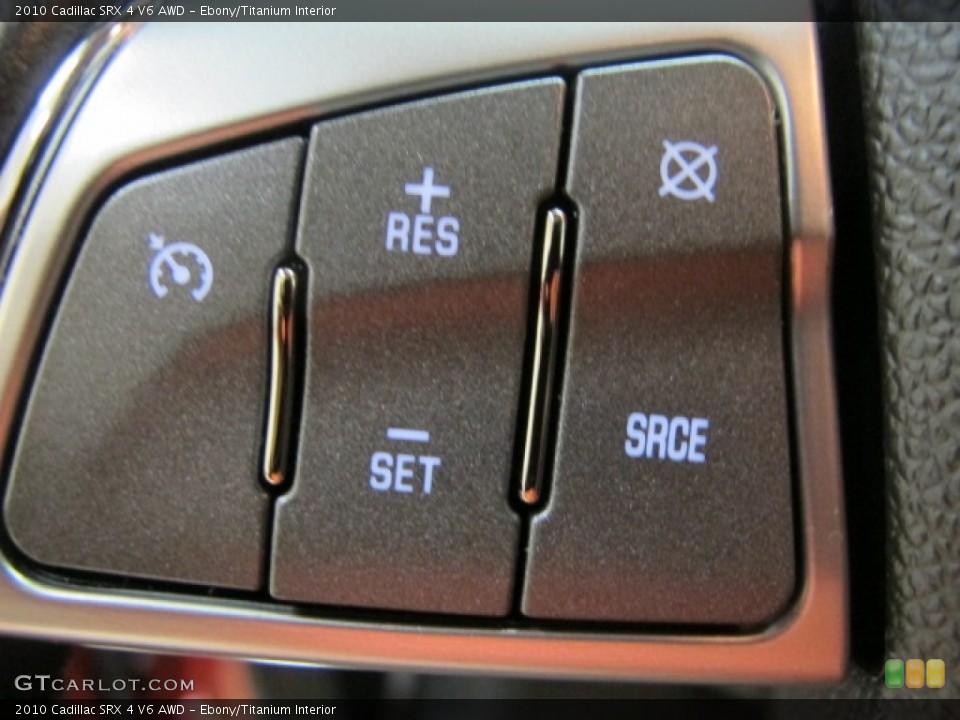 Ebony/Titanium Interior Controls for the 2010 Cadillac SRX 4 V6 AWD #69938138