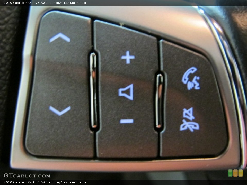Ebony/Titanium Interior Controls for the 2010 Cadillac SRX 4 V6 AWD #69938147