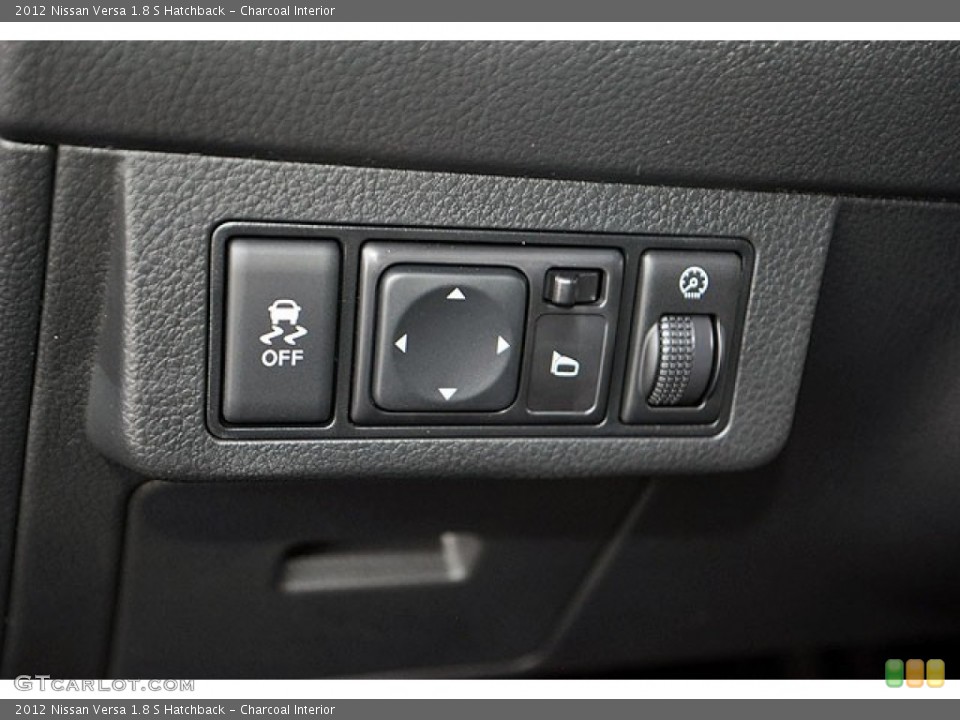 Charcoal Interior Controls for the 2012 Nissan Versa 1.8 S Hatchback #69938381