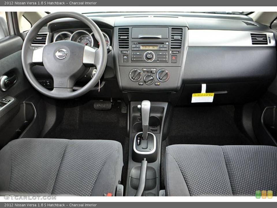 Charcoal Interior Dashboard for the 2012 Nissan Versa 1.8 S Hatchback #69938435