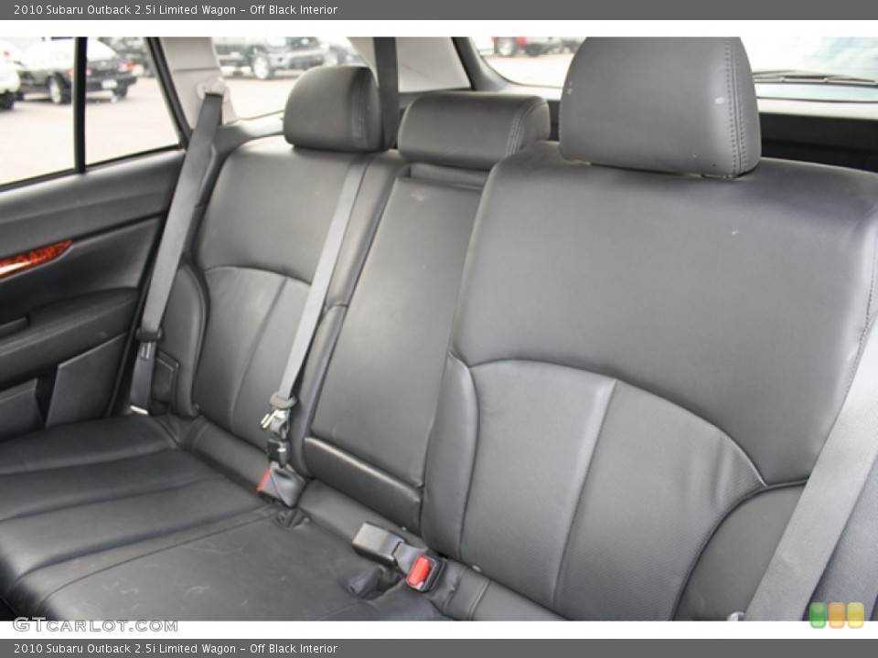 Off Black Interior Rear Seat for the 2010 Subaru Outback 2.5i Limited Wagon #69938717