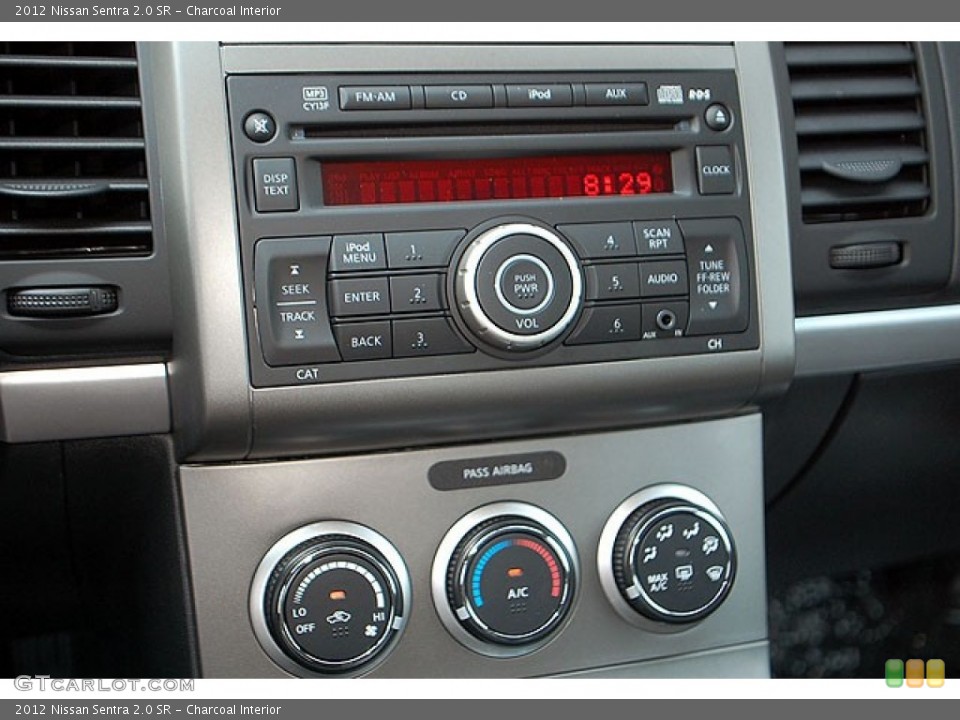 Charcoal Interior Controls for the 2012 Nissan Sentra 2.0 SR #69941471