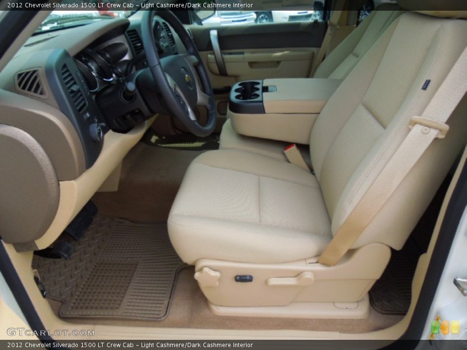 Light Cashmere/Dark Cashmere Interior Front Seat for the 2012 Chevrolet Silverado 1500 LT Crew Cab #69947604