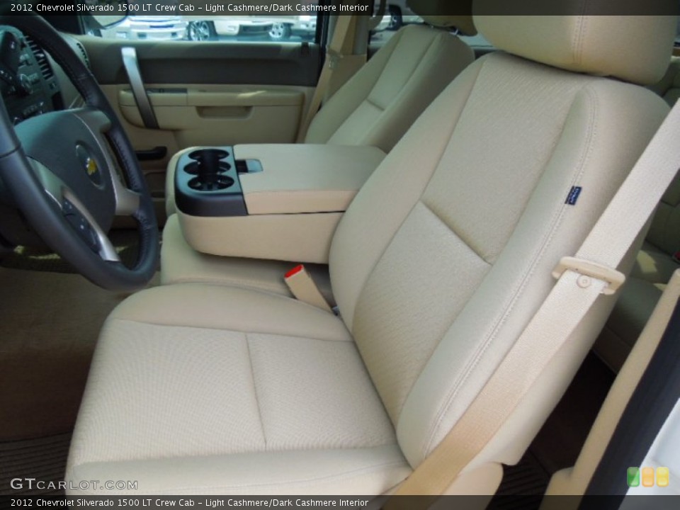 Light Cashmere/Dark Cashmere Interior Front Seat for the 2012 Chevrolet Silverado 1500 LT Crew Cab #69947610