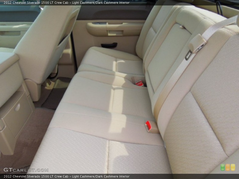 Light Cashmere/Dark Cashmere Interior Rear Seat for the 2012 Chevrolet Silverado 1500 LT Crew Cab #69947640