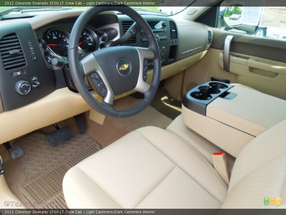 Light Cashmere/Dark Cashmere Interior Prime Interior for the 2012 Chevrolet Silverado 1500 LT Crew Cab #69947697