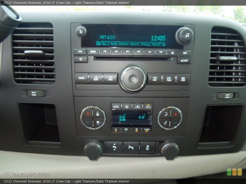Light Titanium/Dark Titanium Interior Controls for the 2012 Chevrolet Silverado 1500 LT Crew Cab #69947775
