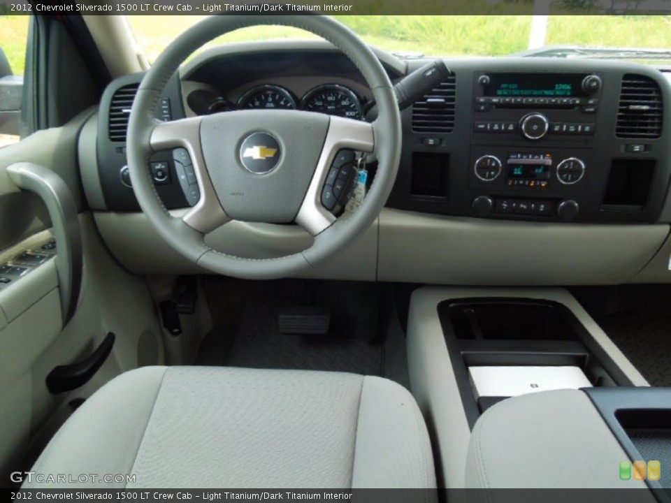 Light Titanium/Dark Titanium Interior Dashboard for the 2012 Chevrolet Silverado 1500 LT Crew Cab #69947799