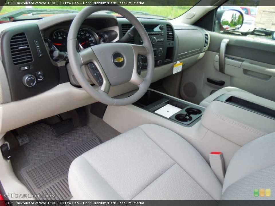 Light Titanium/Dark Titanium Interior Prime Interior for the 2012 Chevrolet Silverado 1500 LT Crew Cab #69947859