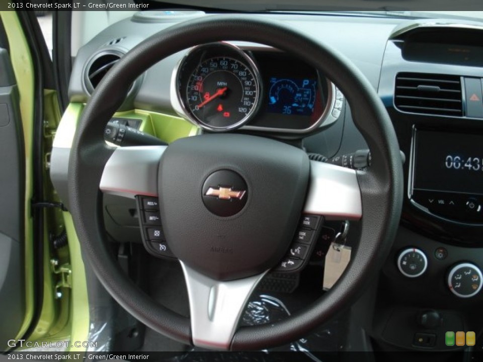 Green/Green Interior Steering Wheel for the 2013 Chevrolet Spark LT #69951580