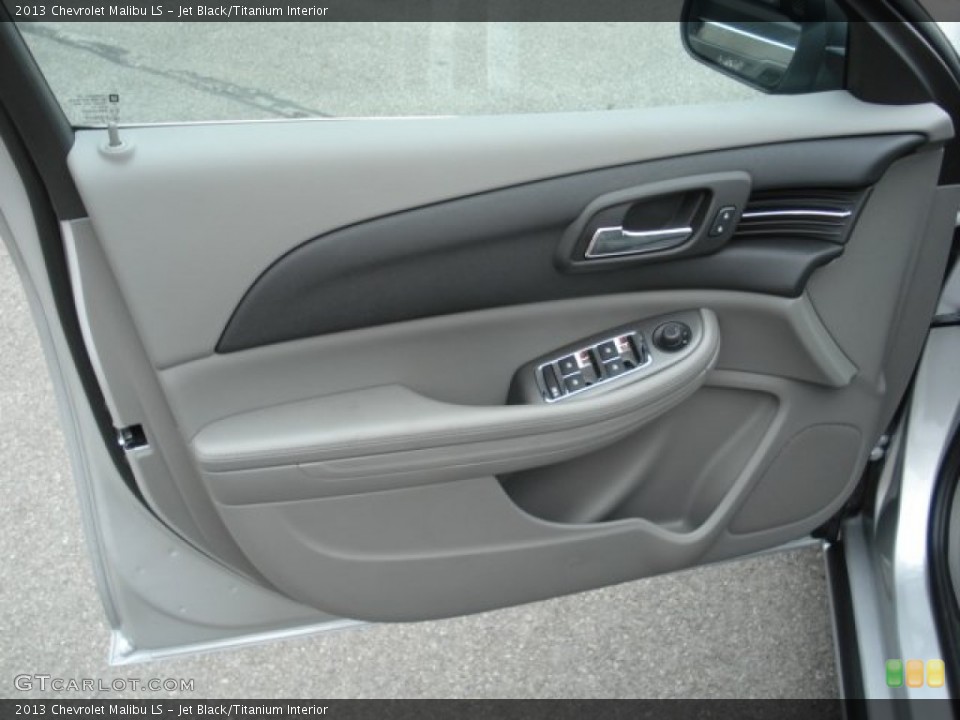 Jet Black/Titanium Interior Door Panel for the 2013 Chevrolet Malibu LS #69952207