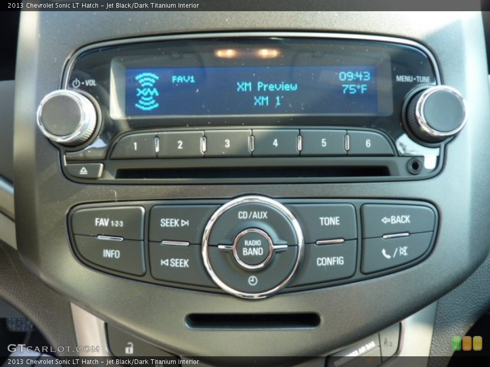 Jet Black/Dark Titanium Interior Controls for the 2013 Chevrolet Sonic LT Hatch #69953791