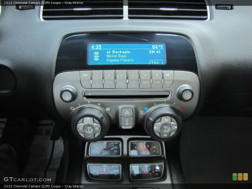 Gray Interior Controls for the 2010 Chevrolet Camaro SS/RS Coupe #69953923