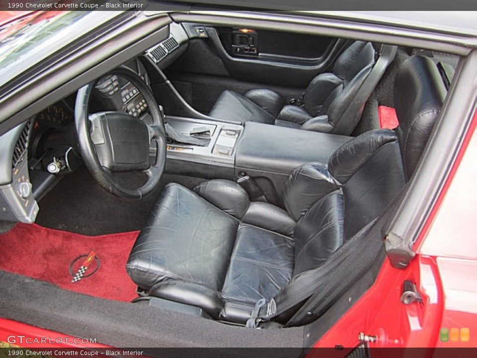 Black Interior Photo for the 1990 Chevrolet Corvette Coupe #69954223