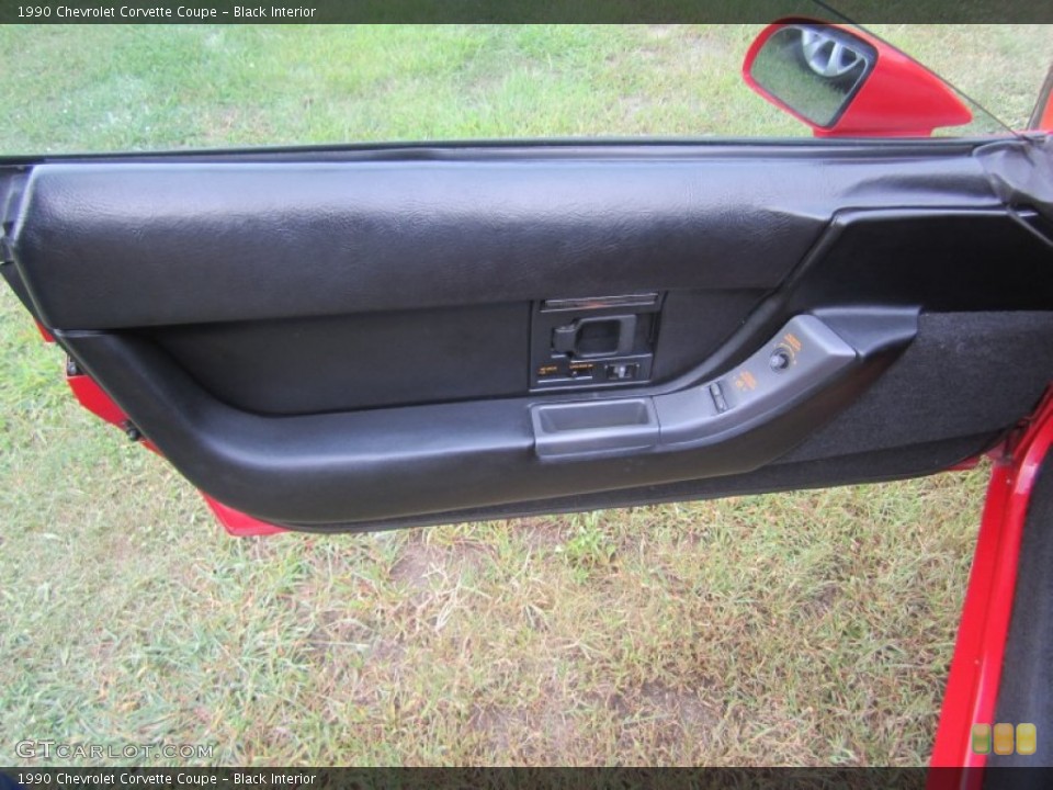Black Interior Door Panel for the 1990 Chevrolet Corvette Coupe #69954247