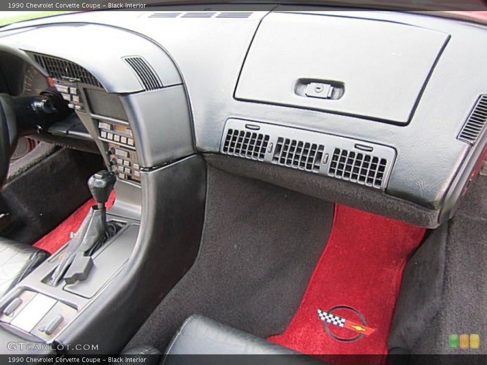 Black Interior Dashboard for the 1990 Chevrolet Corvette Coupe #69954298