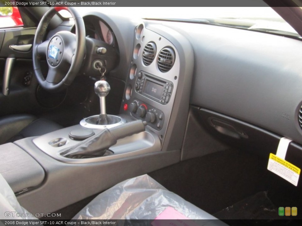 Black/Black Interior Controls for the 2008 Dodge Viper SRT-10 ACR Coupe #69954502