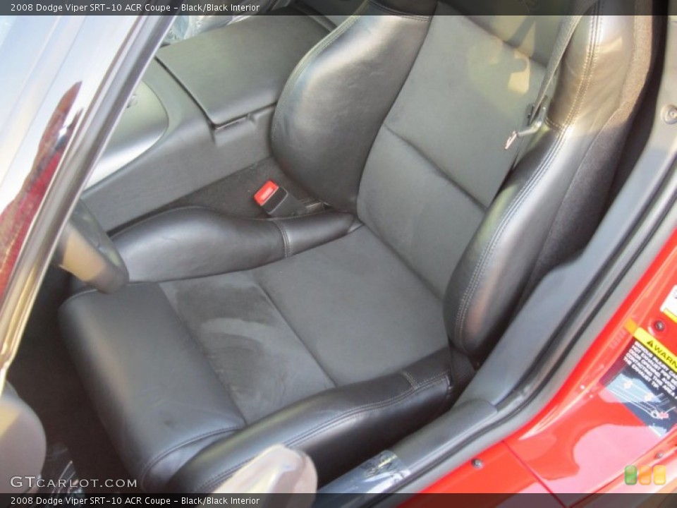 Black/Black Interior Front Seat for the 2008 Dodge Viper SRT-10 ACR Coupe #69955036