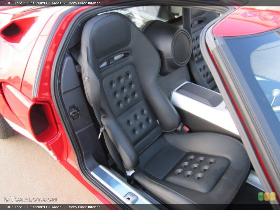Ebony Black Interior Front Seat for the 2005 Ford GT  #69955255