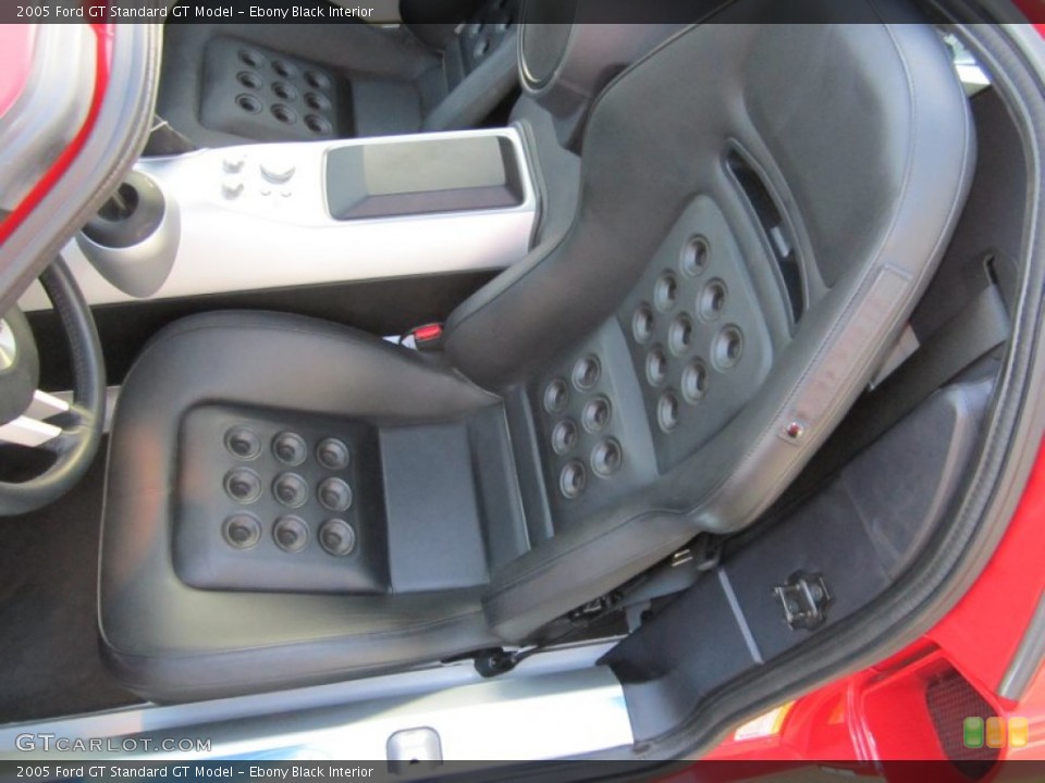 Ebony Black Interior Front Seat for the 2005 Ford GT  #69955495