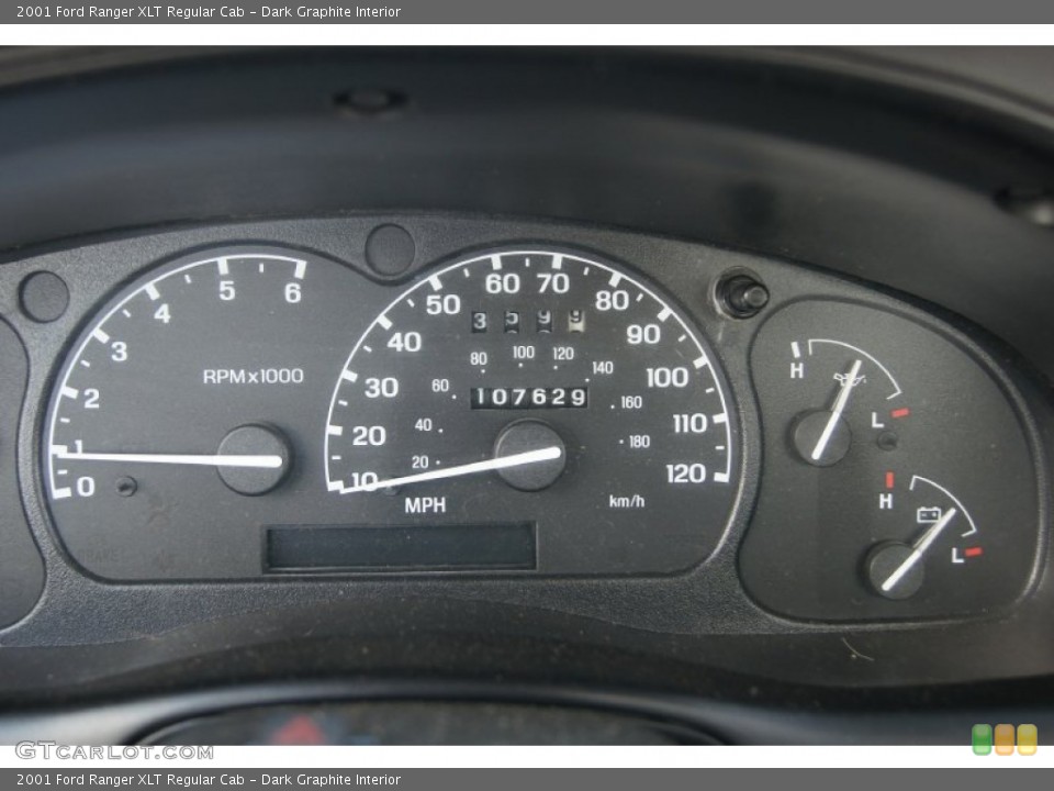 Dark Graphite Interior Gauges for the 2001 Ford Ranger XLT Regular Cab #69956290