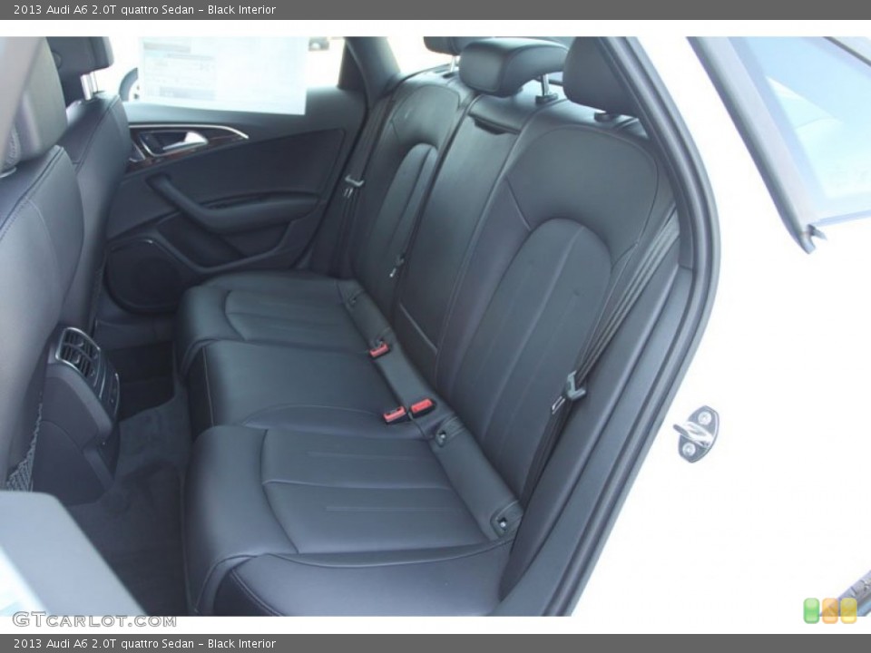 Black Interior Rear Seat for the 2013 Audi A6 2.0T quattro Sedan #69960679