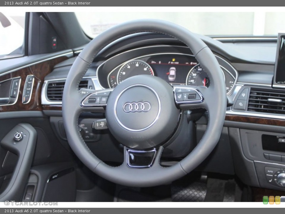 Black Interior Steering Wheel for the 2013 Audi A6 2.0T quattro Sedan #69960706