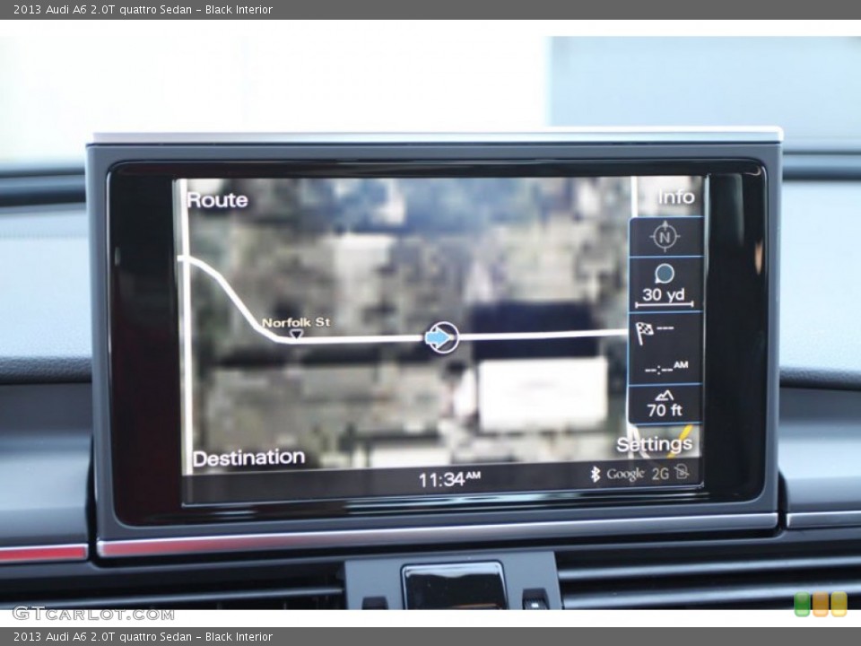 Black Interior Navigation for the 2013 Audi A6 2.0T quattro Sedan #69960715