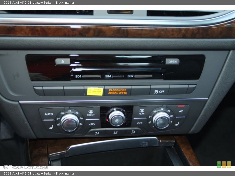 Black Interior Controls for the 2013 Audi A6 2.0T quattro Sedan #69960724