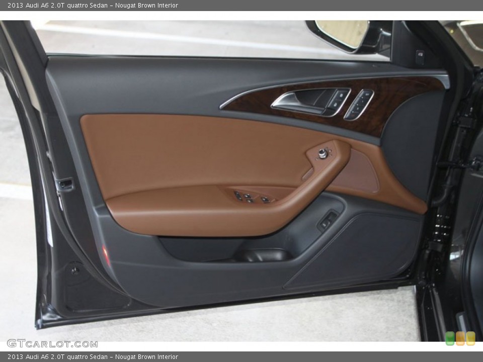 Nougat Brown Interior Door Panel for the 2013 Audi A6 2.0T quattro Sedan #69960895