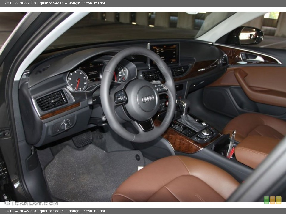 Nougat Brown Interior Prime Interior for the 2013 Audi A6 2.0T quattro Sedan #69960901