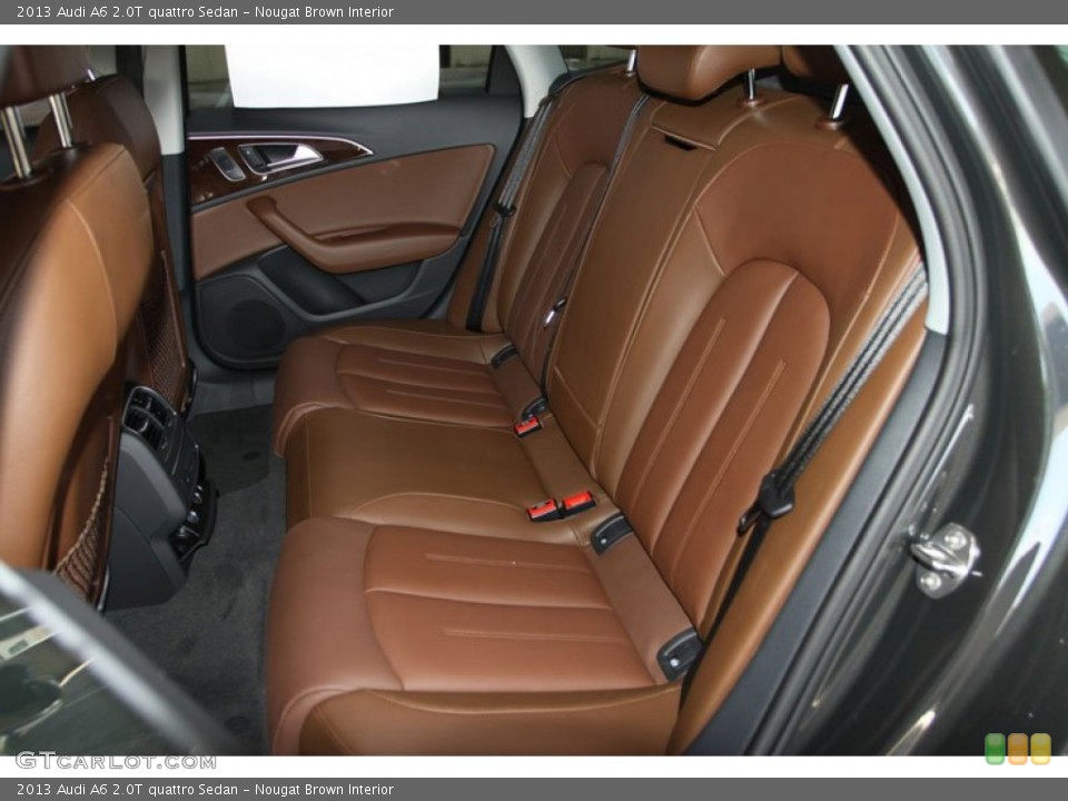 Nougat Brown Interior Rear Seat for the 2013 Audi A6 2.0T quattro Sedan #69960919