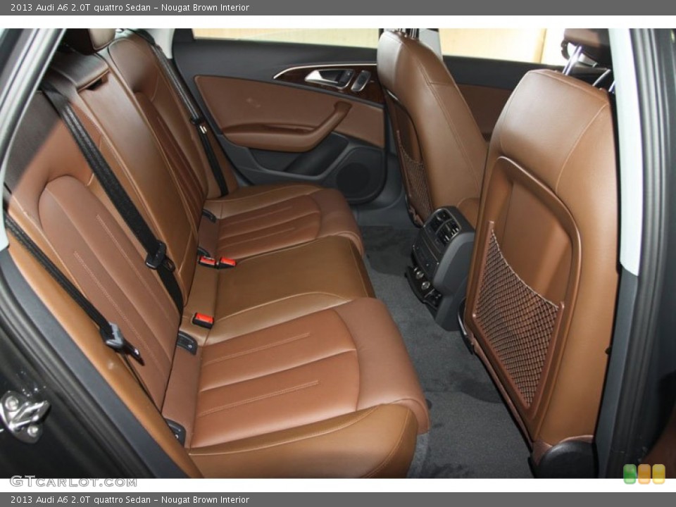 Nougat Brown Interior Rear Seat for the 2013 Audi A6 2.0T quattro Sedan #69961018