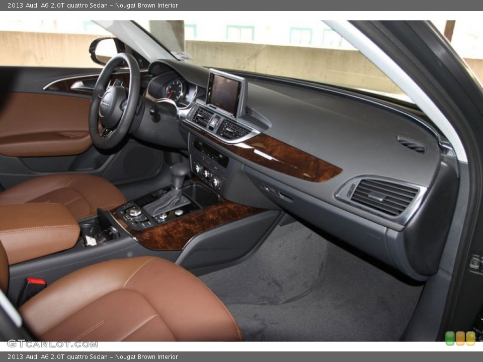 Nougat Brown Interior Dashboard for the 2013 Audi A6 2.0T quattro Sedan #69961026