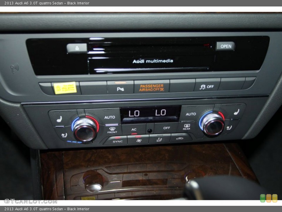 Black Interior Controls for the 2013 Audi A6 3.0T quattro Sedan #69961216