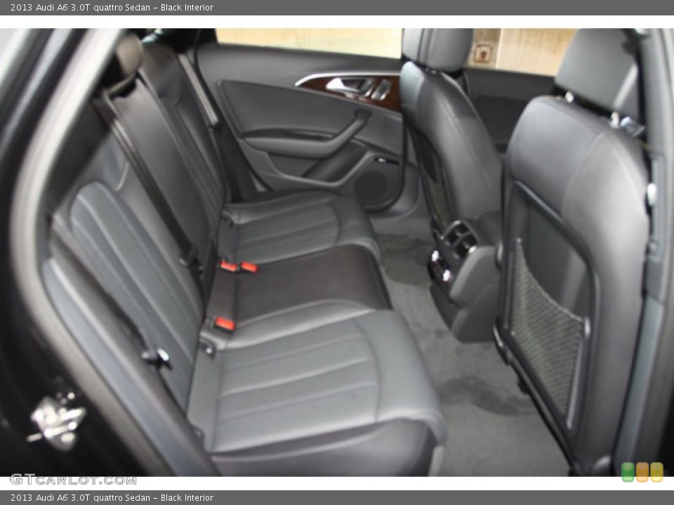 Black Interior Rear Seat for the 2013 Audi A6 3.0T quattro Sedan #69961261