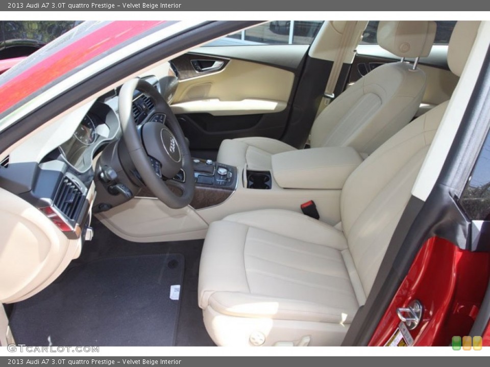 Velvet Beige Interior Front Seat for the 2013 Audi A7 3.0T quattro Prestige #69961390