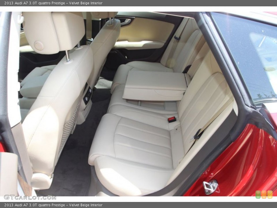 Velvet Beige Interior Rear Seat for the 2013 Audi A7 3.0T quattro Prestige #69961453