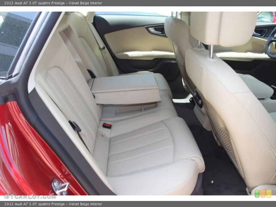 Velvet Beige Interior Rear Seat for the 2013 Audi A7 3.0T quattro Prestige #69961469