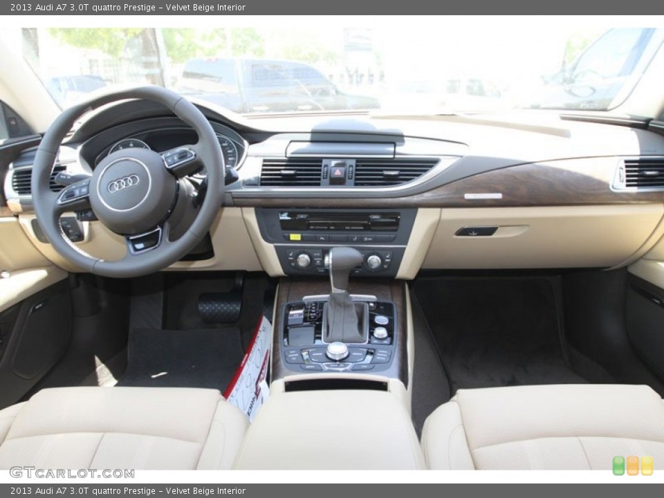 Velvet Beige Interior Dashboard for the 2013 Audi A7 3.0T quattro Prestige #69961477