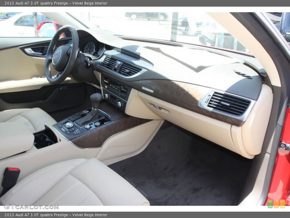 Velvet Beige Interior Dashboard for the 2013 Audi A7 3.0T quattro Prestige #69961498