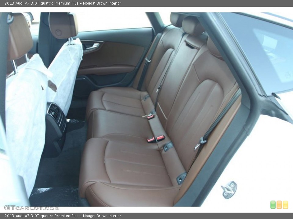 Nougat Brown Interior Rear Seat for the 2013 Audi A7 3.0T quattro Premium Plus #69961645