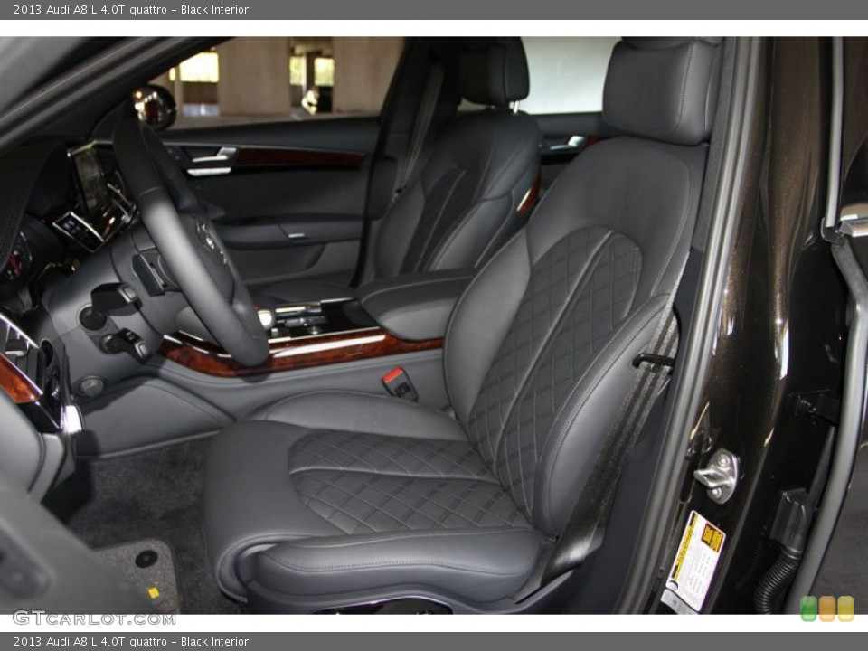 Black Interior Front Seat for the 2013 Audi A8 L 4.0T quattro #69961831
