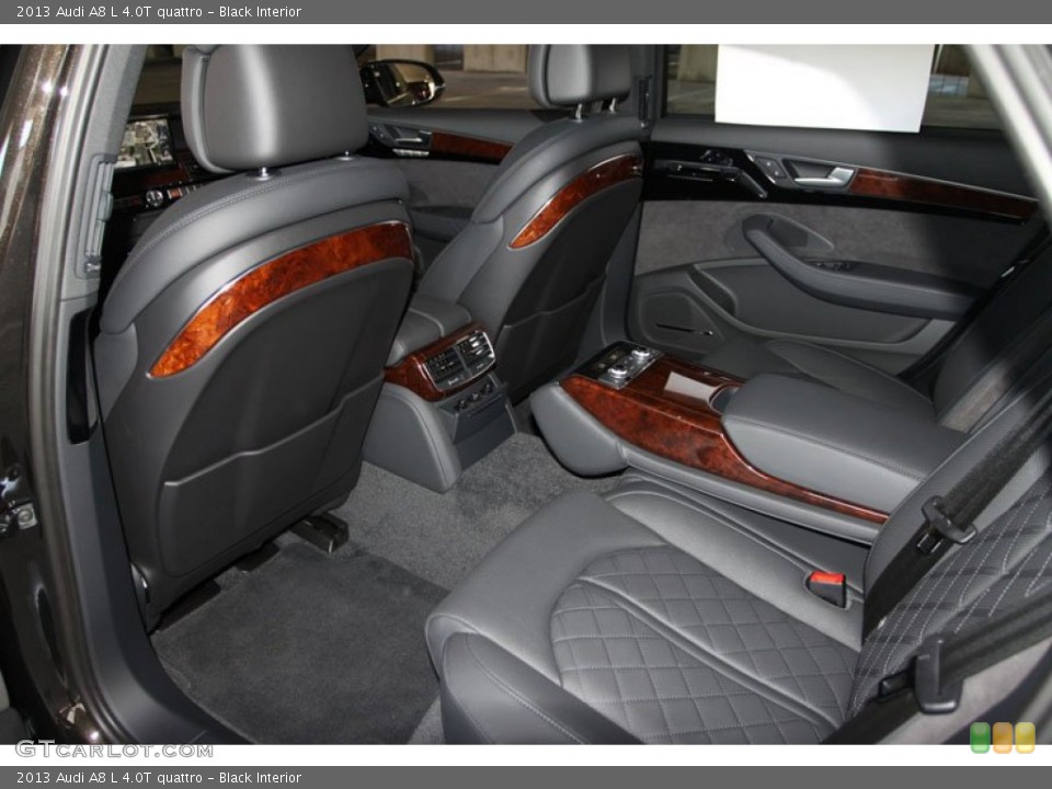 Black Interior Rear Seat for the 2013 Audi A8 L 4.0T quattro #69961840
