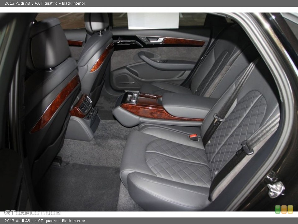 Black Interior Rear Seat for the 2013 Audi A8 L 4.0T quattro #69961849