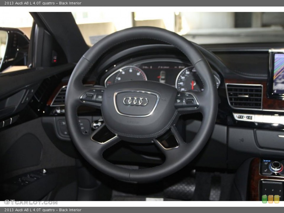 Black Interior Steering Wheel for the 2013 Audi A8 L 4.0T quattro #69961867